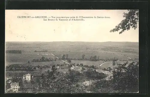 AK Clermont-en-Argonne, Vue panoramique prise de l`Observatoire de Saint-Anne