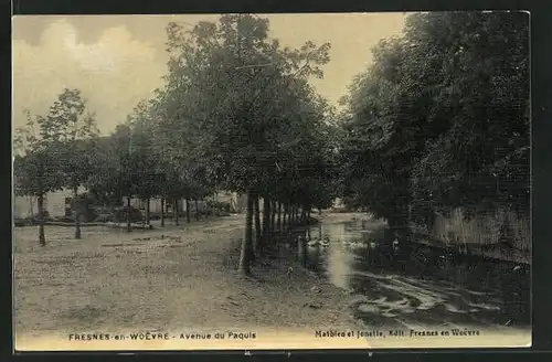 AK Fresnes-en-Woevre, Avenue du Paquis