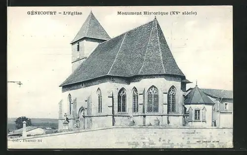 AK Genicourt, L`Eglise, Kirche