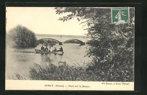 AK Sorcy, Pont sur la Meuse