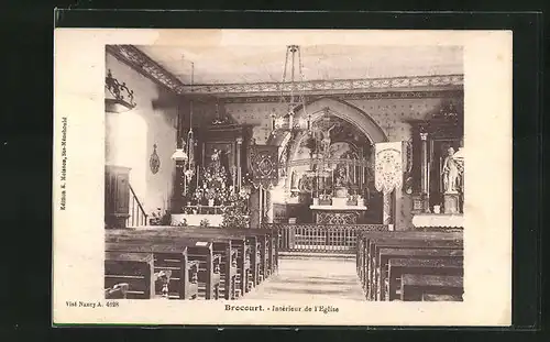 AK Brocourt, Intèrieur de l`Eglise