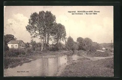 AK Beauzee-sur-Aire, les Evateaux, Vue sur l'Aire