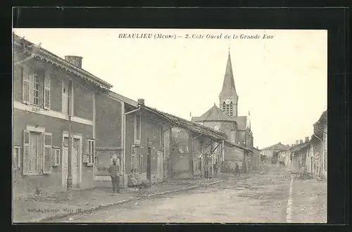 AK Beaulieu, 2. Cote Ouest de la Grande Rue