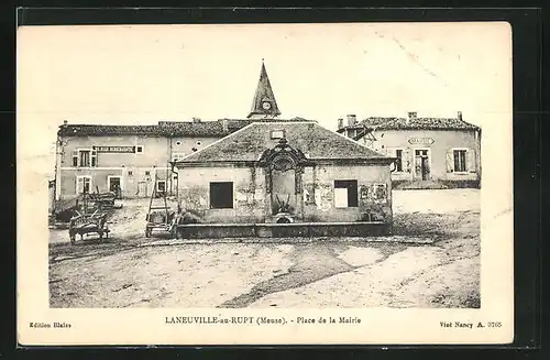 AK Laneauville-au-Rupt, Place de la Mairie