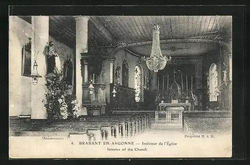 AK Brabant-en-Argonne, Interieur de l'Eglise