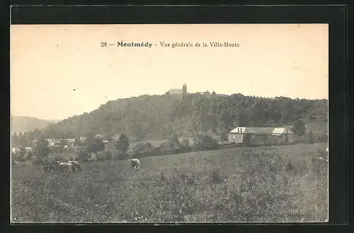 AK Montmédy, Vue générale de la Ville-Haute