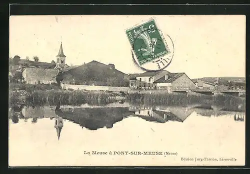 AK Pont-sur-Meuse, Ortsansicht