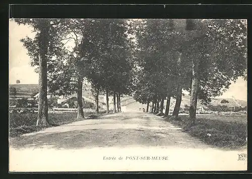 AK Pont-sur-Meuse, Strassenpartie