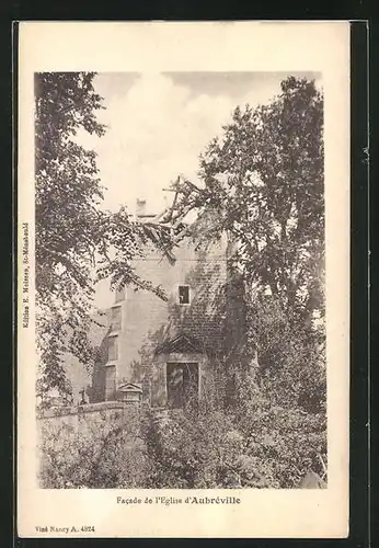 AK Aubréville, Facade de l`Eglise