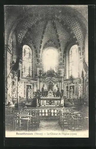 AK Benoitevaux, Le Choer de l`Eglise 1700