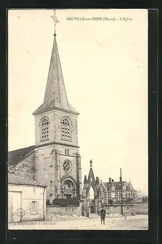 AK Neuville-sur-Orne, L`Eglise