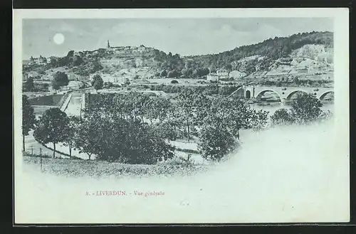 Mondschein-AK Liverdun, Vue generale