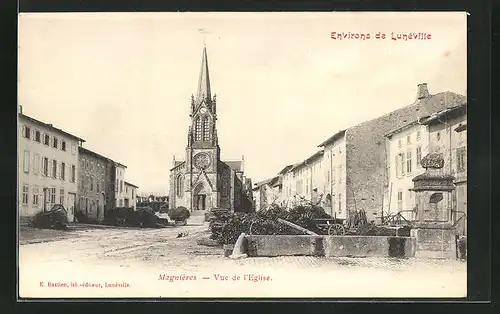 AK Magnieres, Vue de l'Eglise