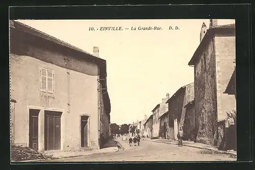 AK Einville, La Grande Rue