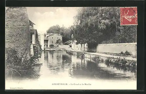 AK Gerbéviller, Le Canal et le Moulin