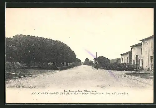 AK Colombey-les-Belles, Place Dauphine et Route d`Autreville