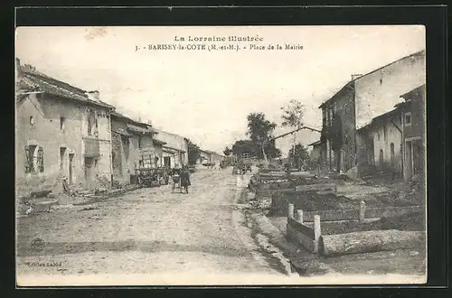 AK Barisey-la-Cote, Place de la Mairie