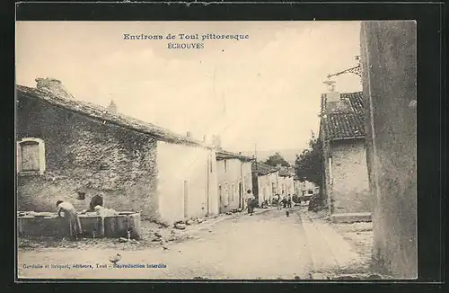 AK Écrouves, Une Rue