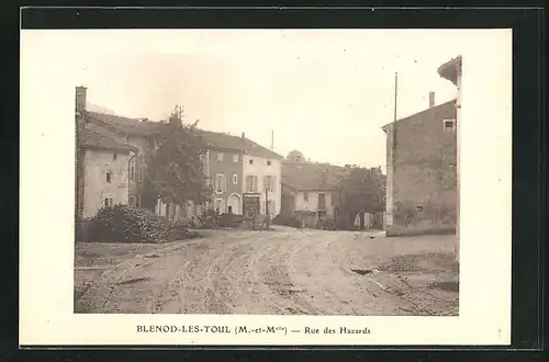 AK Blenod-les-Toul, Rue des Hazards
