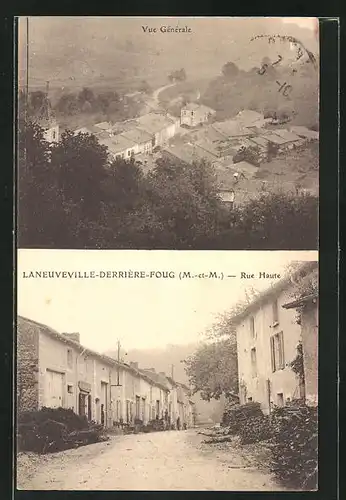 AK Laneuveville-derrière-Foug, Vue Générale, Rue Haute