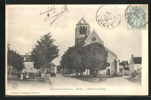 AK Auxy, l'Eglise et la Place