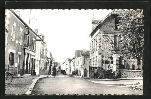 AK Bazoches-les-Gallerandes, La Rue principale