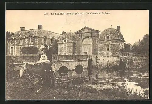 AK La Ferte-Saint-Aubin, le Chateau et le Pont