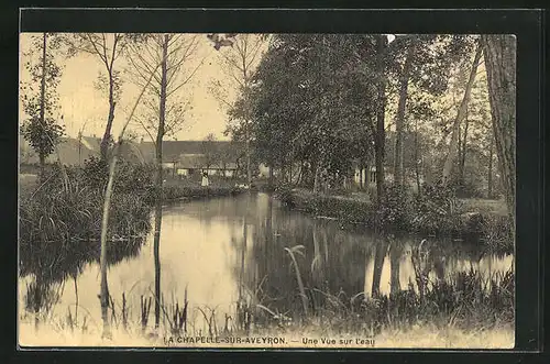 AK La Chapelle-sur-Aveyron, Une Vue sur l`eau, Aussicht auf Gewässer