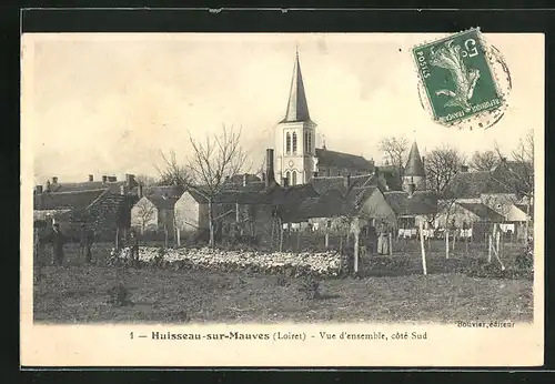 AK Huisseau-sur-Mauves, Vue d`Ensemble côté Sud, Südseite des Dorfes