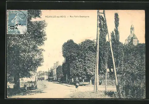 AK Neuville-aux-Bois, Rue Félix-Desnoyers