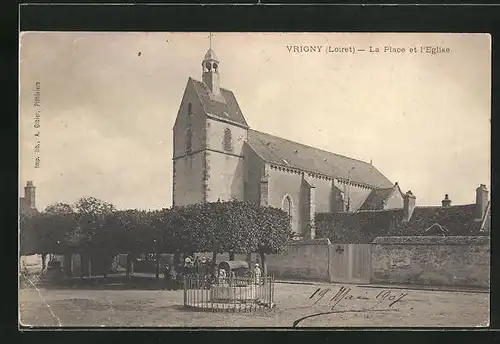 AK Vrigny, la Place et l'Eglise