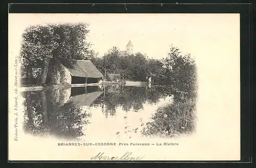 AK Briarres-sur-Essonne, la Riviere