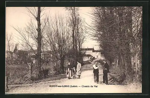 AK Bonny-sur-Loire, Chemin du Val