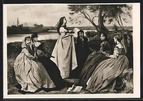 Foto-AK Deutscher Kunstverlag, Nr. 7: Schleswig-Holsteinischer Kunstverein Kiel, Im Frühling