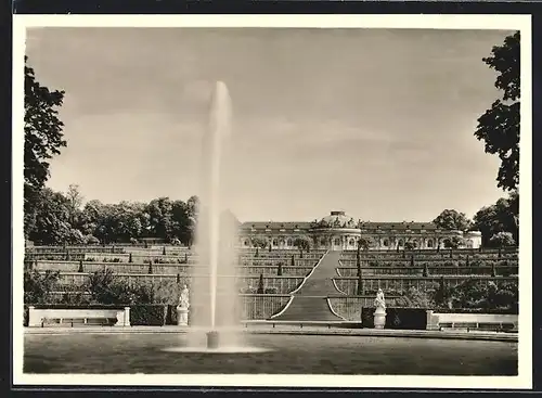 Foto-AK Deutscher Kunstverlag, Nr.22a: Potsdam, Schloss Sanssouci