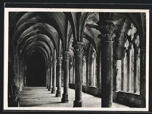 Foto-AK Deutscher Kunstverlag, Nr. 6a: Walkenried, Ruine des ehemaligen Zisterzienserkloster, Nordflügel des Kreuzganges