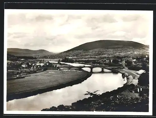 Foto-AK Deutscher Kunstverlag, Nr. 1: Miltenberg am Main, Ortsansicht mit Brücke