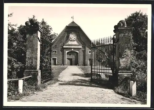 Foto-AK Deutscher Kunstverlag, Nr. 78: Münster, Haus Rüschhaus, Im Stil der münsterländischen Bauernhäuser erbaut