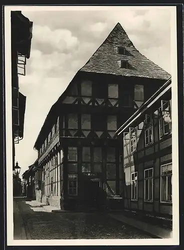 Foto-AK Deutscher Kunstverlag, Nr. 37: Goslar, Mönchehaus, Mönchestr. 3, Ecke Jakobistrasse