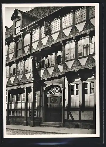 Foto-AK Deutscher Kunstverlag, NR 15: Wolfenbüttel, Fachwerkhaus des 17 Jahrhunderts in der Kanzleistrasse 13