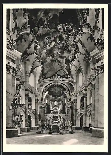 Foto-AK Deutscher Kunstverlag, Nr. 4: Vierzehnheiligen, Wallfahrtskirche, Gnadenalter der 14 Nothelfer