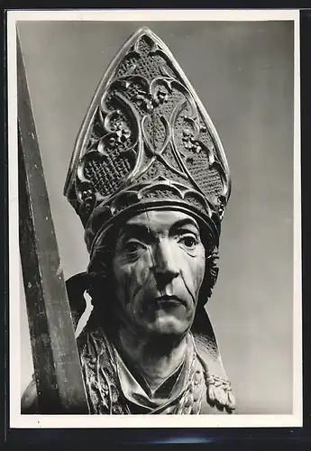 Foto-AK Deutscher Kunstverlag, Nr. 14: Münnerstadt, Pfarrkirche, Hl. Kilian