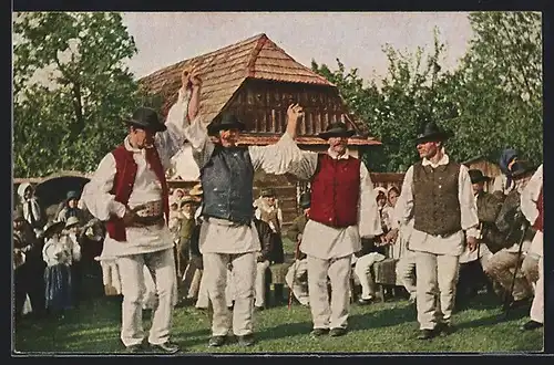 AK Tanzende Bauern, Volkstanz