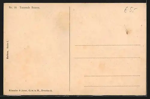 AK Tanzende Bauern, Volkstanz