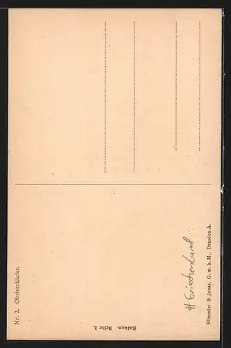 AK Obstverkäufer in Landstracht