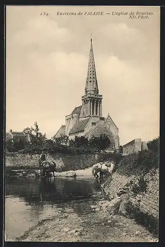 AK Rouvres, L`Eglise, Pferde