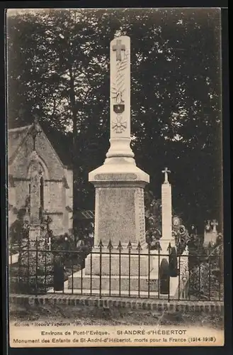 AK St-André-d`Hébertot, Monument des Enfants