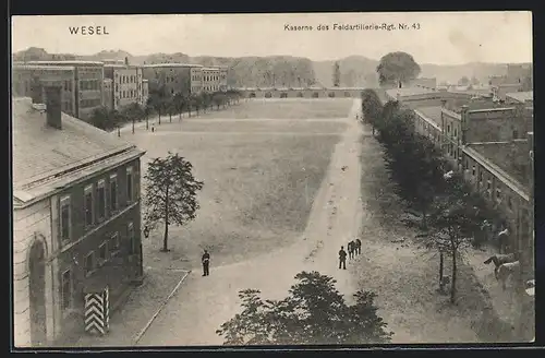 AK Wesel, Kaserne des Feldartillerie-Rgt. Nr. 43