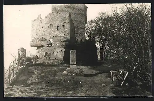 AK Annweiler, Blick auf Burg Trifels