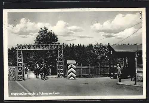 AK Schwarzenborn, Blick auf Truppenübungsplatz